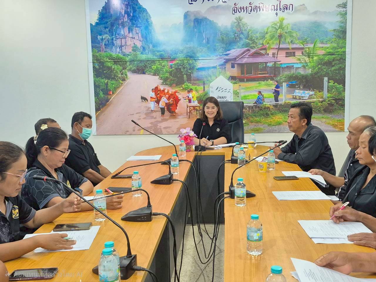 สำนักงานพัฒนาชุมชนอำเภอเนินมะปรางร่วมกับเครือข่ายกองทุนแม่ของแผ่นดินอำเภอเนินมะปราง จัดประชุมคณะกรรมการเครือข่ายกองทุนแม่ของแผ่นระดับอำเภอ 