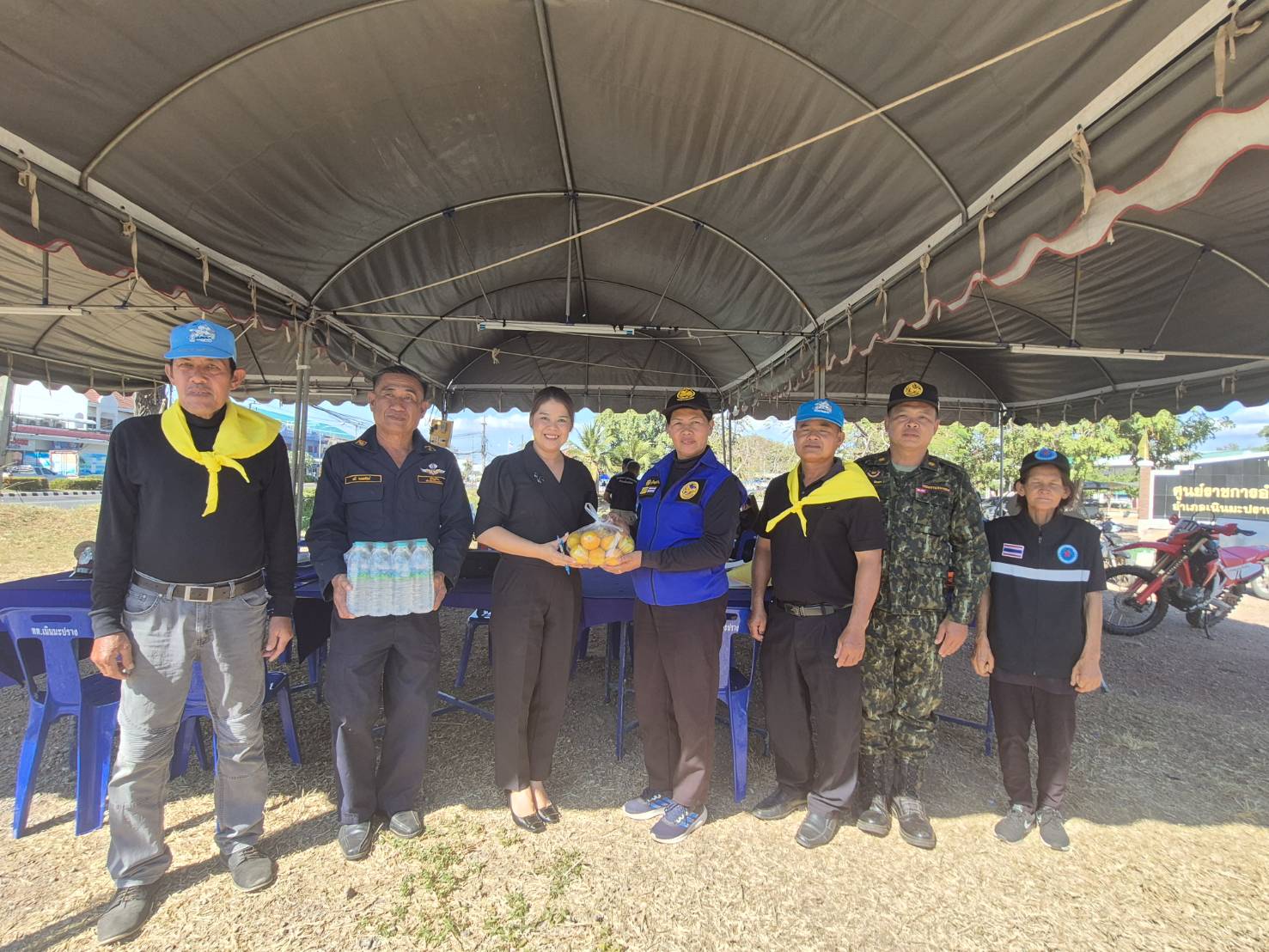 สพอ.เนินมะปราง ออกตรวจเยี่ยมเเละติดตามการปฏิบัติงานของจุดตรวจ/จุดบริการประชาชนในการดำเนินการป้องกัน และลดอุบัติเหตุทางถนนช่วงเทศกาลปีใหม่ พ.ศ. 2569